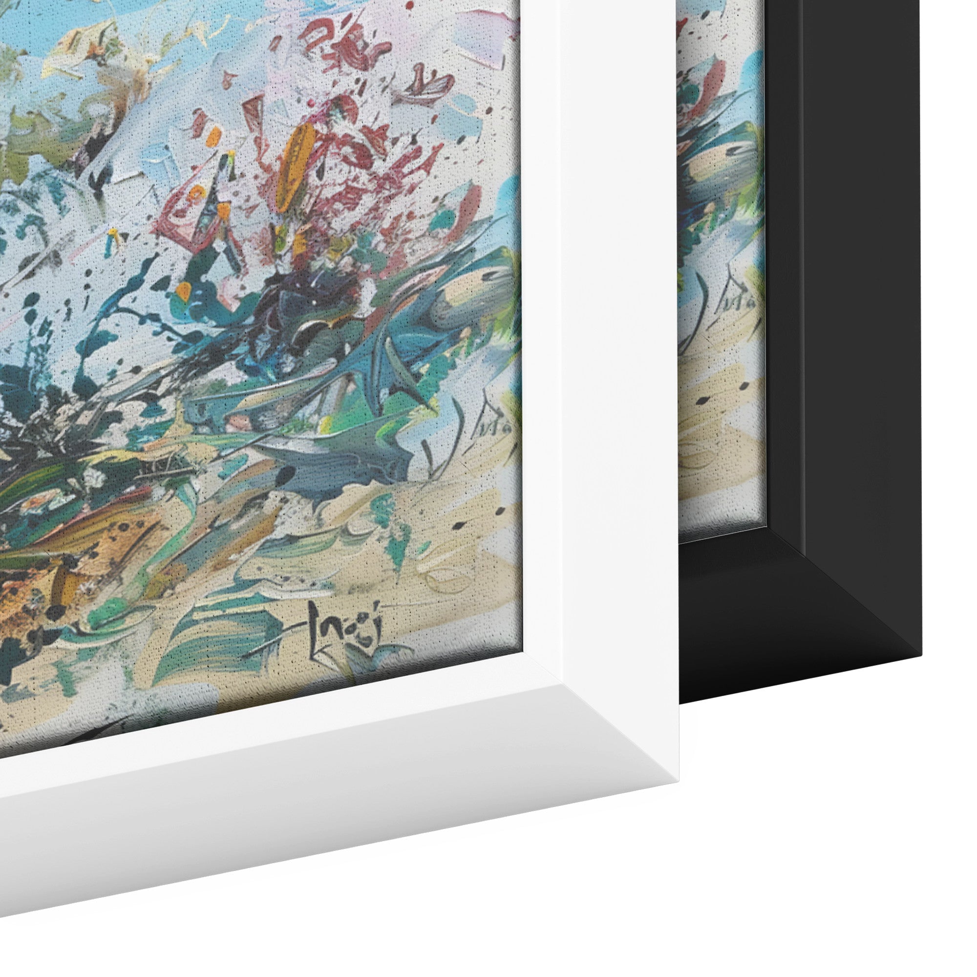Israel Galilee Painting Panoramic Framed Canvas Ready to Hang, Israeli Art Canvas