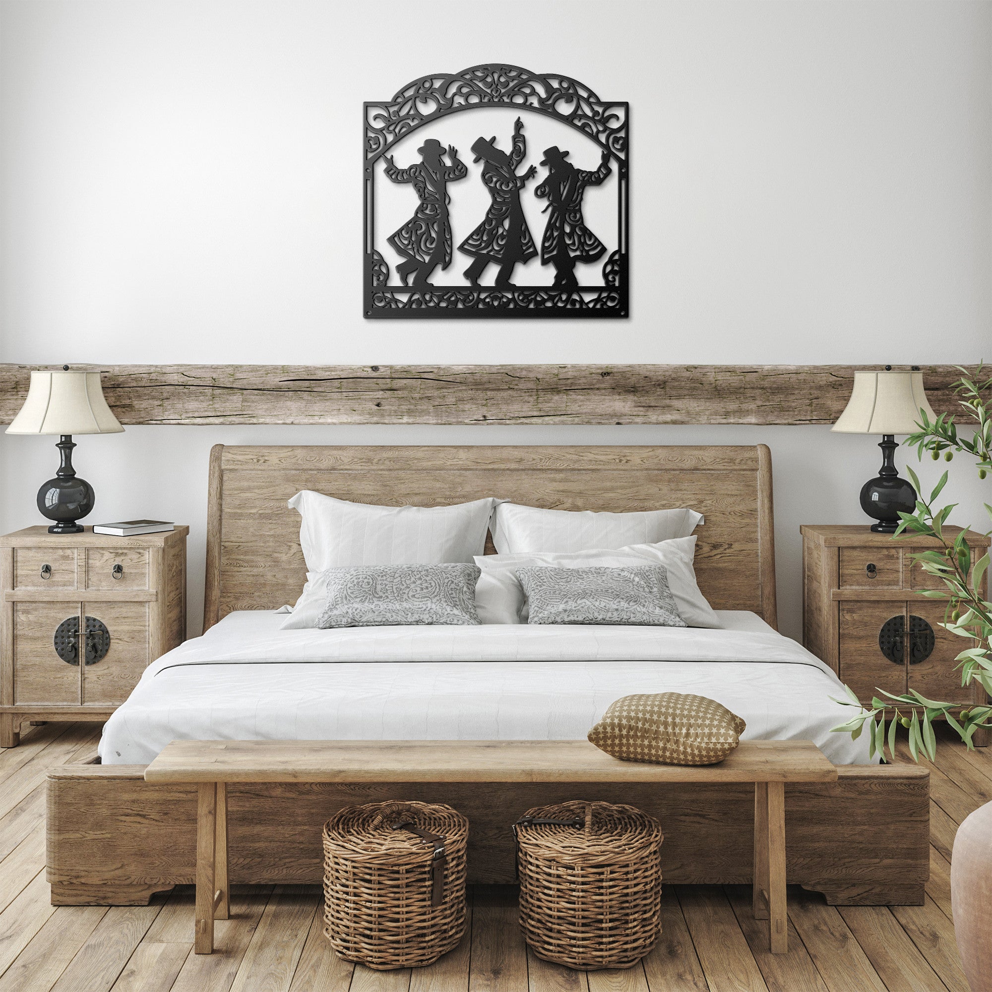 Jewish Hasidic Dance Metal Sign