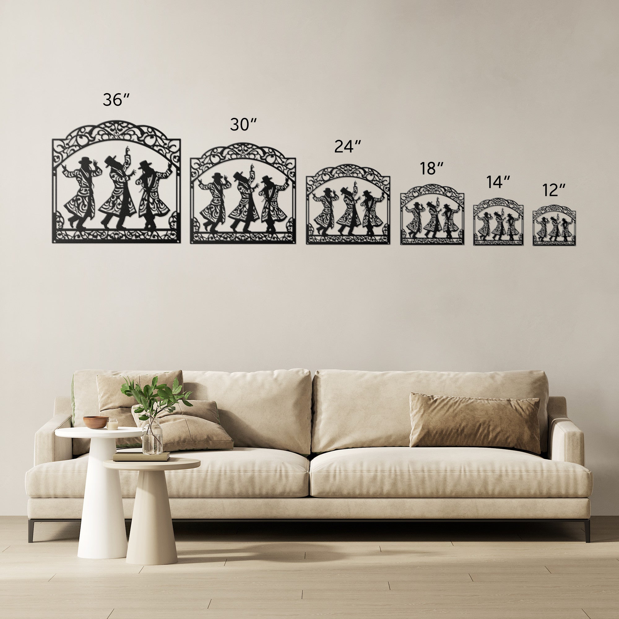 Jewish Hasidic Dance Metal Sign