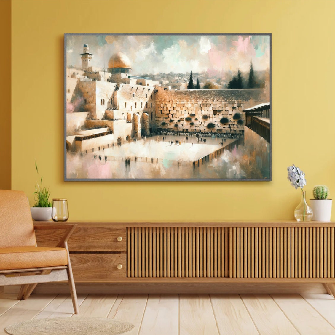 Vintage Kotel Painting Digital Art