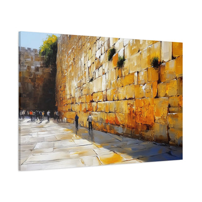 Kotel Painting Canvas, Judaica Wall Art Canvas