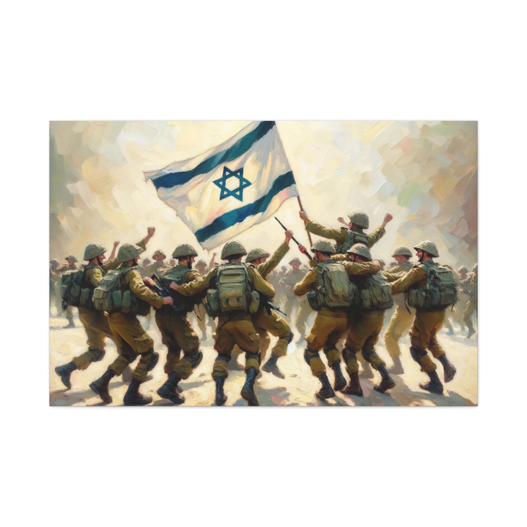 IDF Dancing Painting Canvas