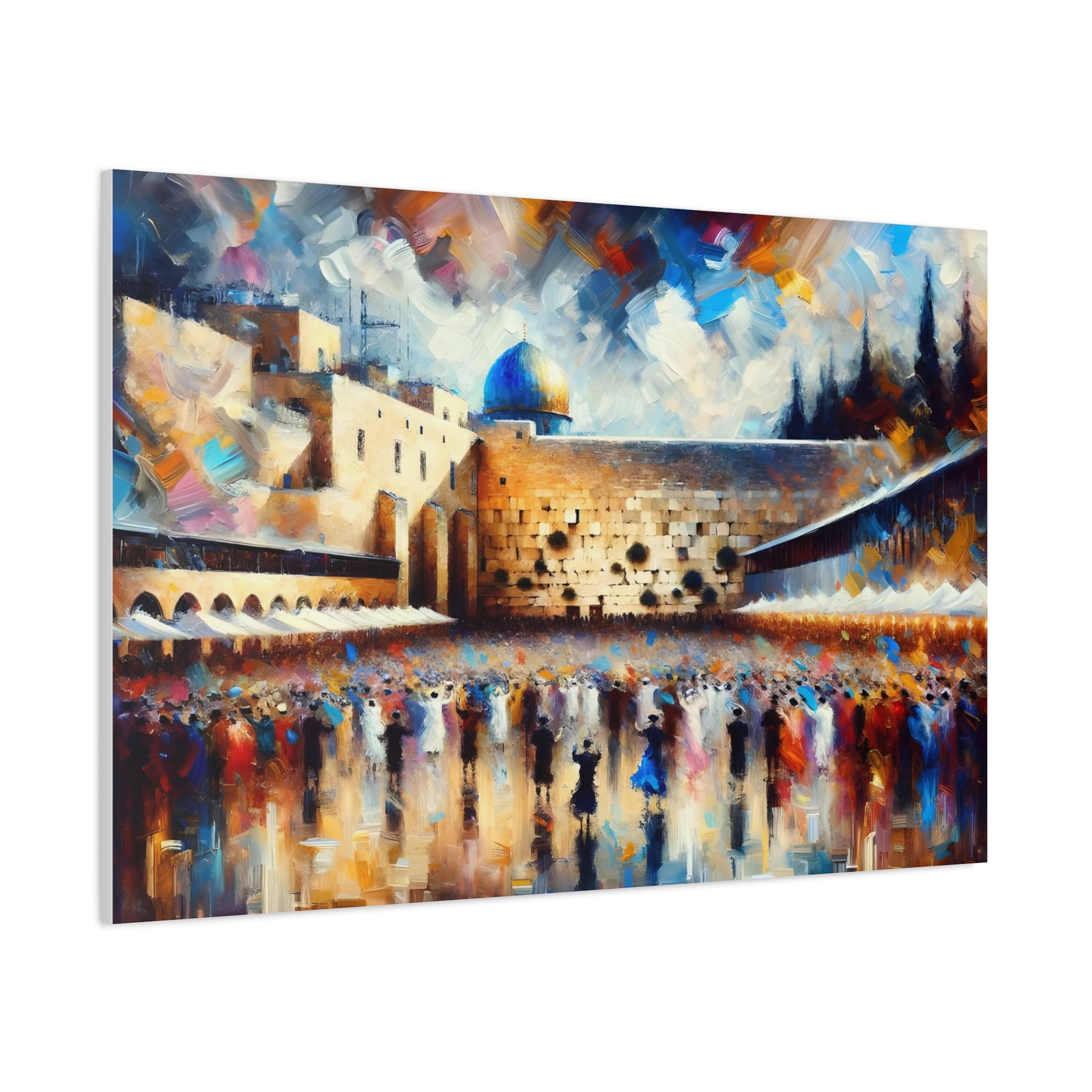 Kotel Celebration Painting Canvas Print