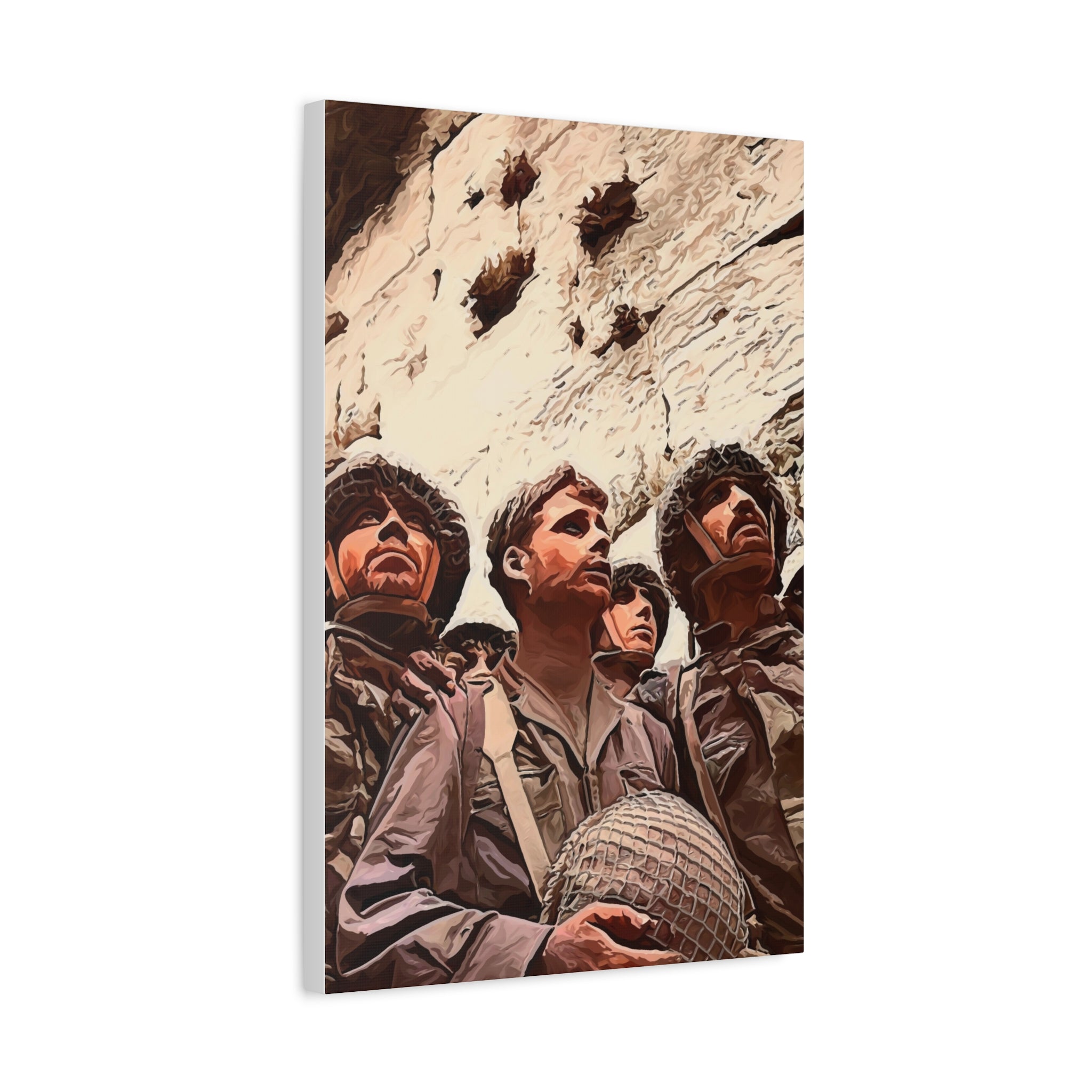 Iconic 6 Day War Moment Painting Canvas, Har Habayit Is In Our Hands Wall Art