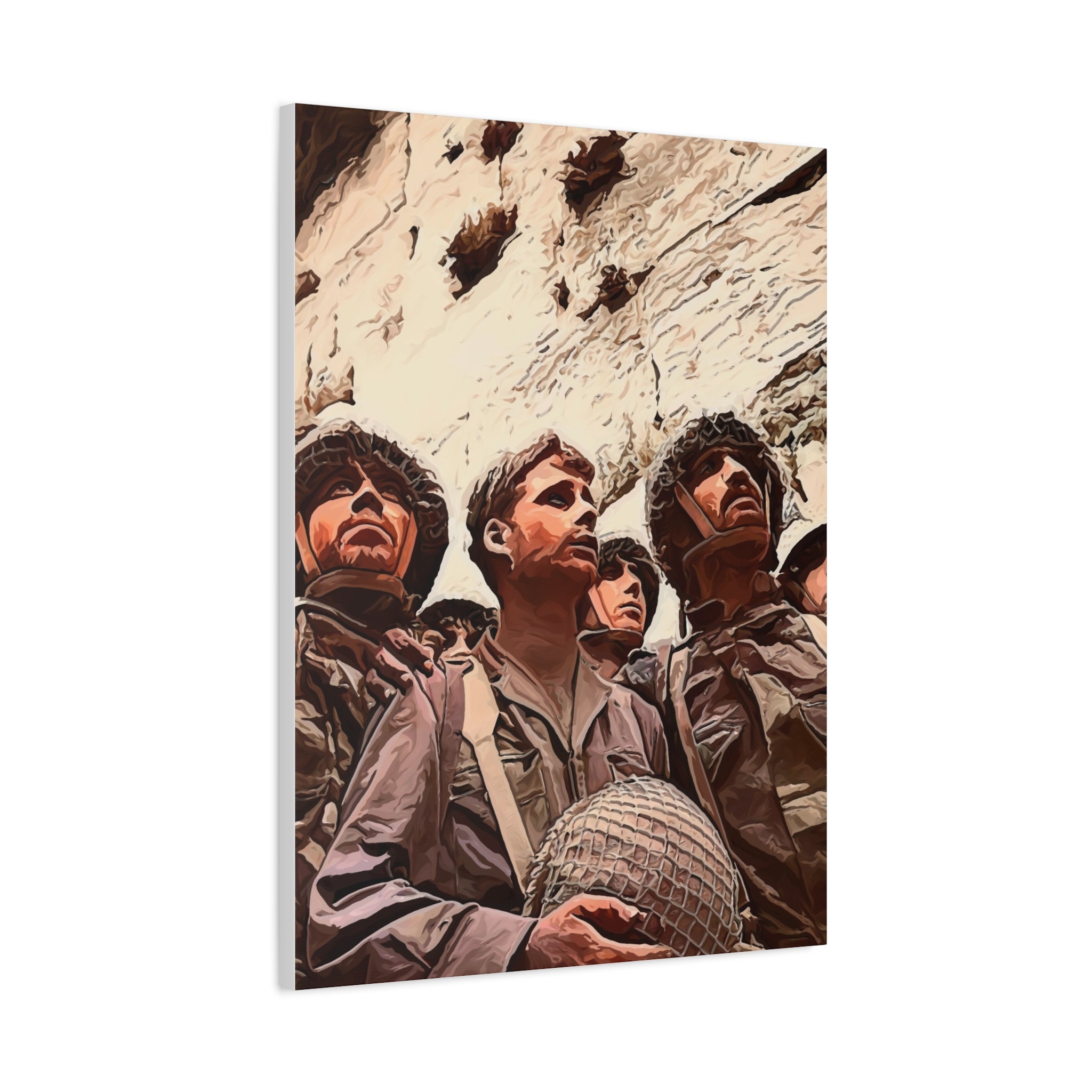 Iconic 6 Day War Moment Painting Canvas, Har Habayit Is In Our Hands Wall Art