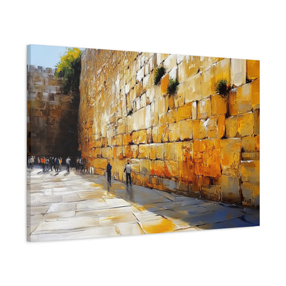 Kotel Painting Canvas, Judaica Wall Art Canvas