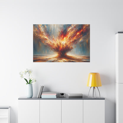 Moses Burning Bush Painting Canvas