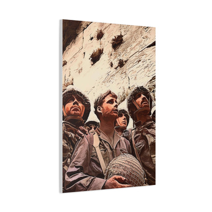 Iconic 6 Day War Moment Painting Canvas, Har Habayit Is In Our Hands Wall Art