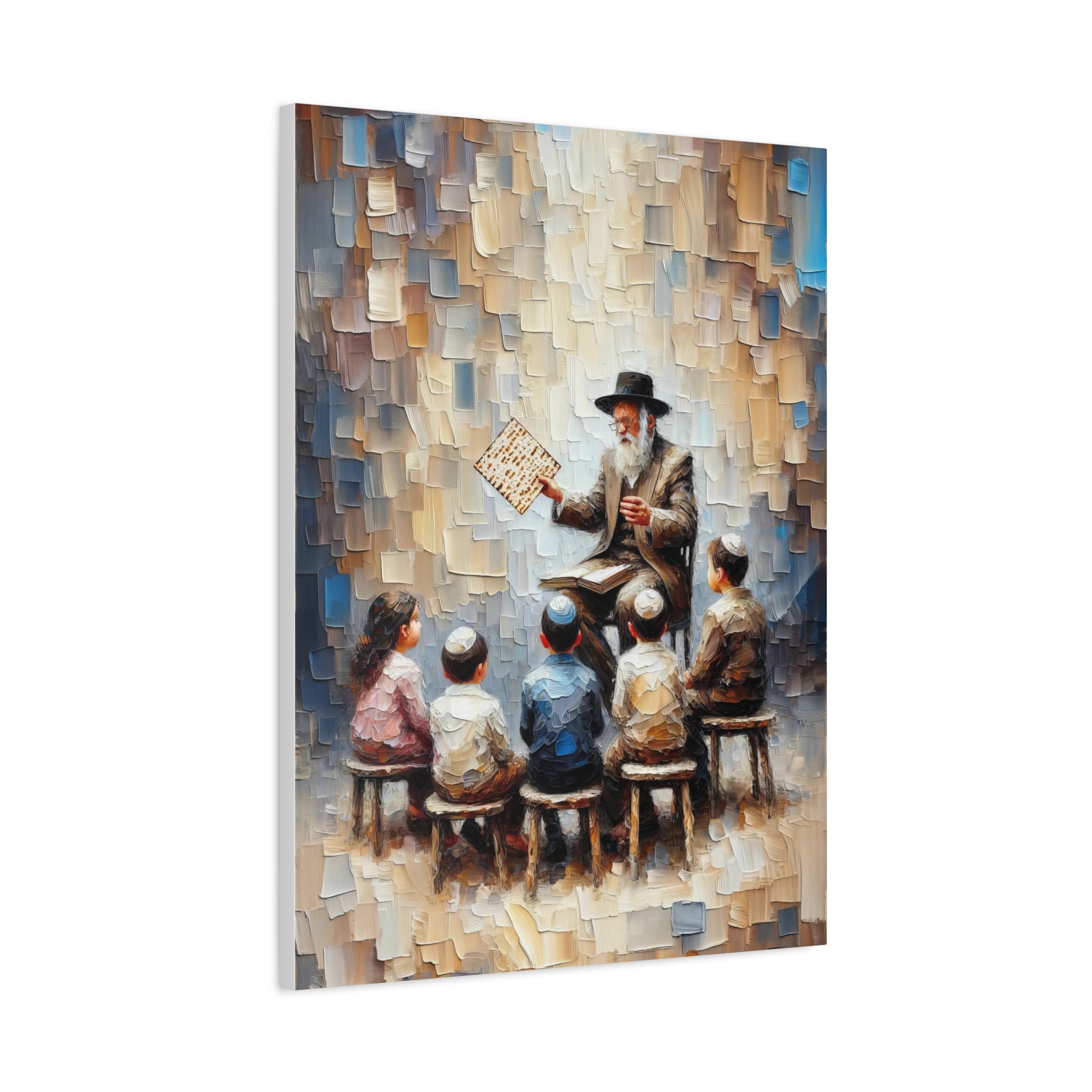 Telling The Passover Story Painting Canvas