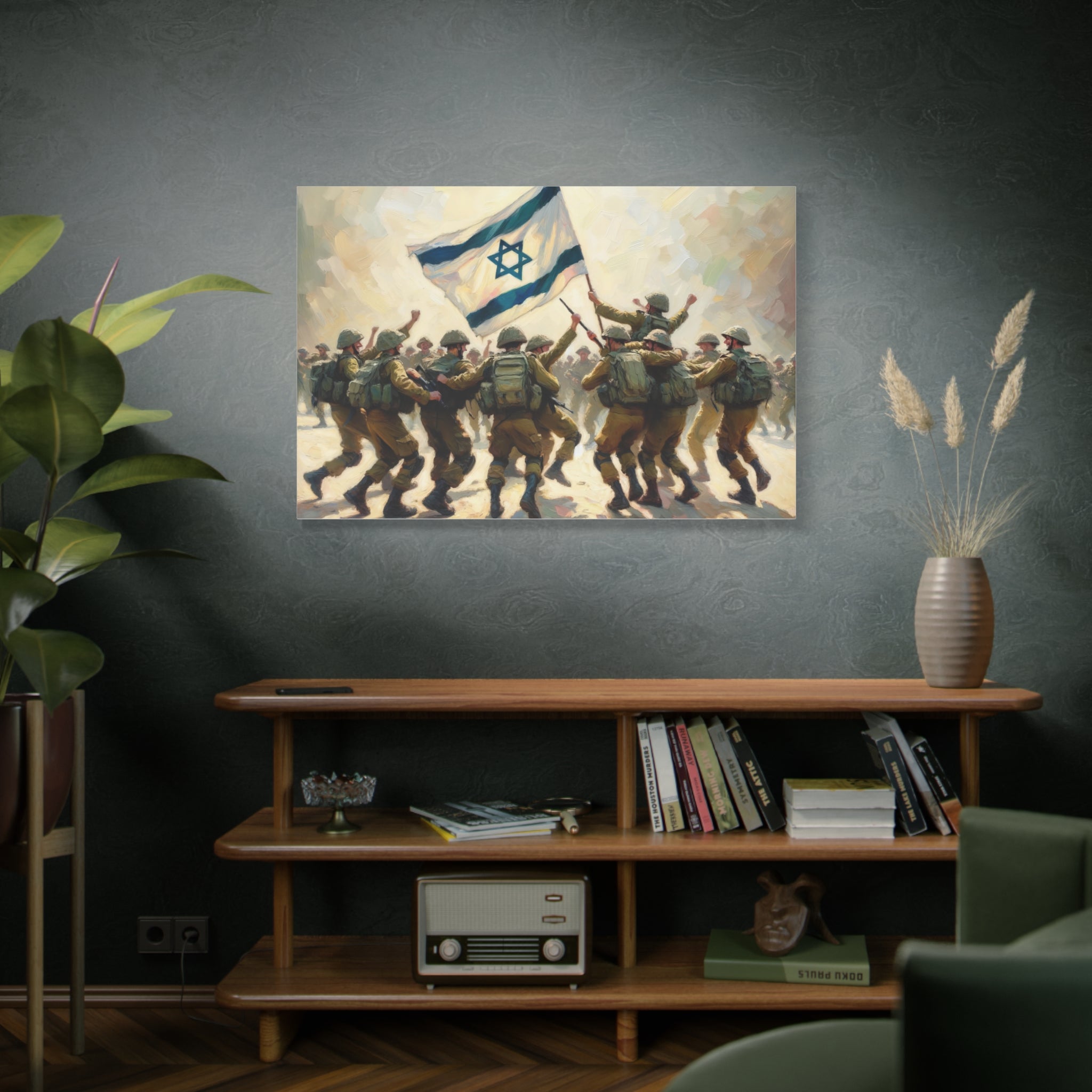 IDF Dancing Painting Canvas