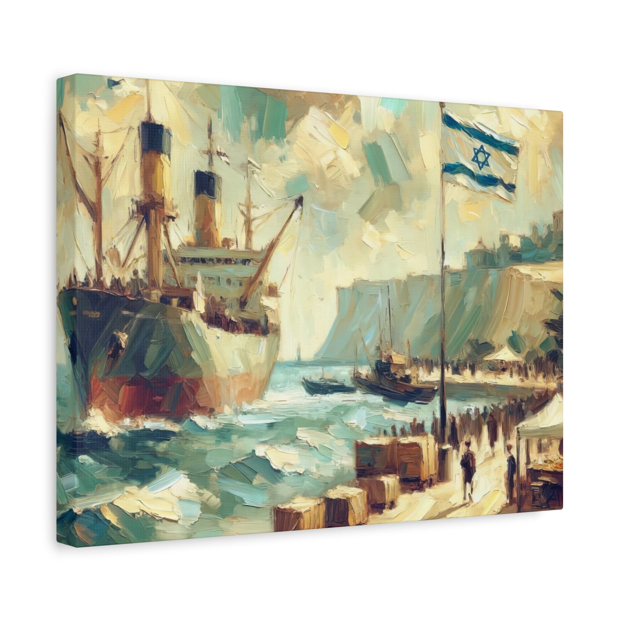 Arriving In Israel Painting Canvas, Alyiah Israel Wall Art