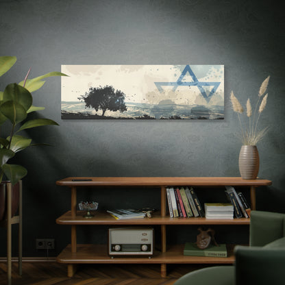 Israel Landscape Painting Panoramic Canvas