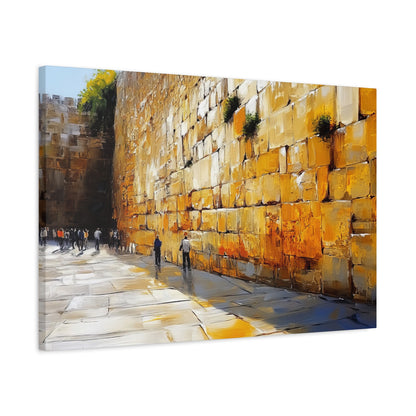 Kotel Painting Canvas, Judaica Wall Art Canvas