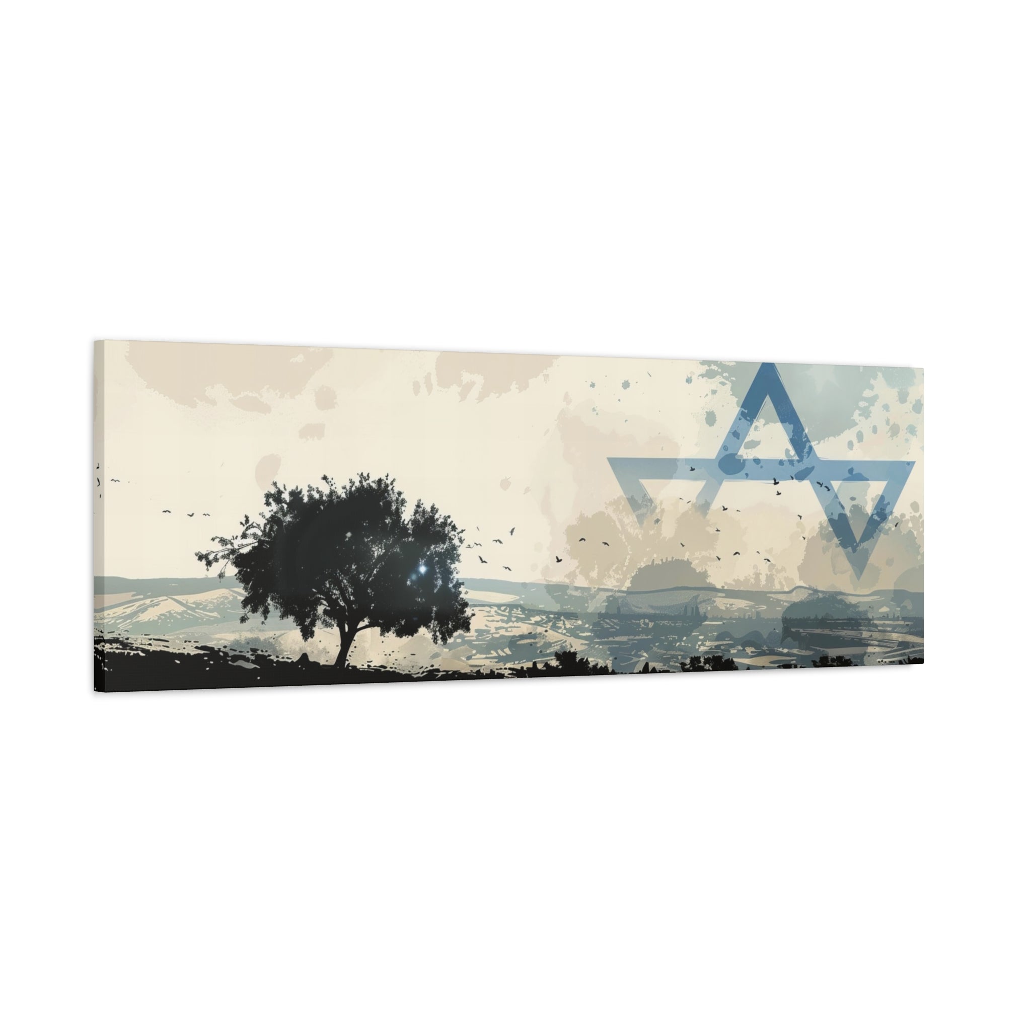 Israel Landscape Painting Panoramic Canvas