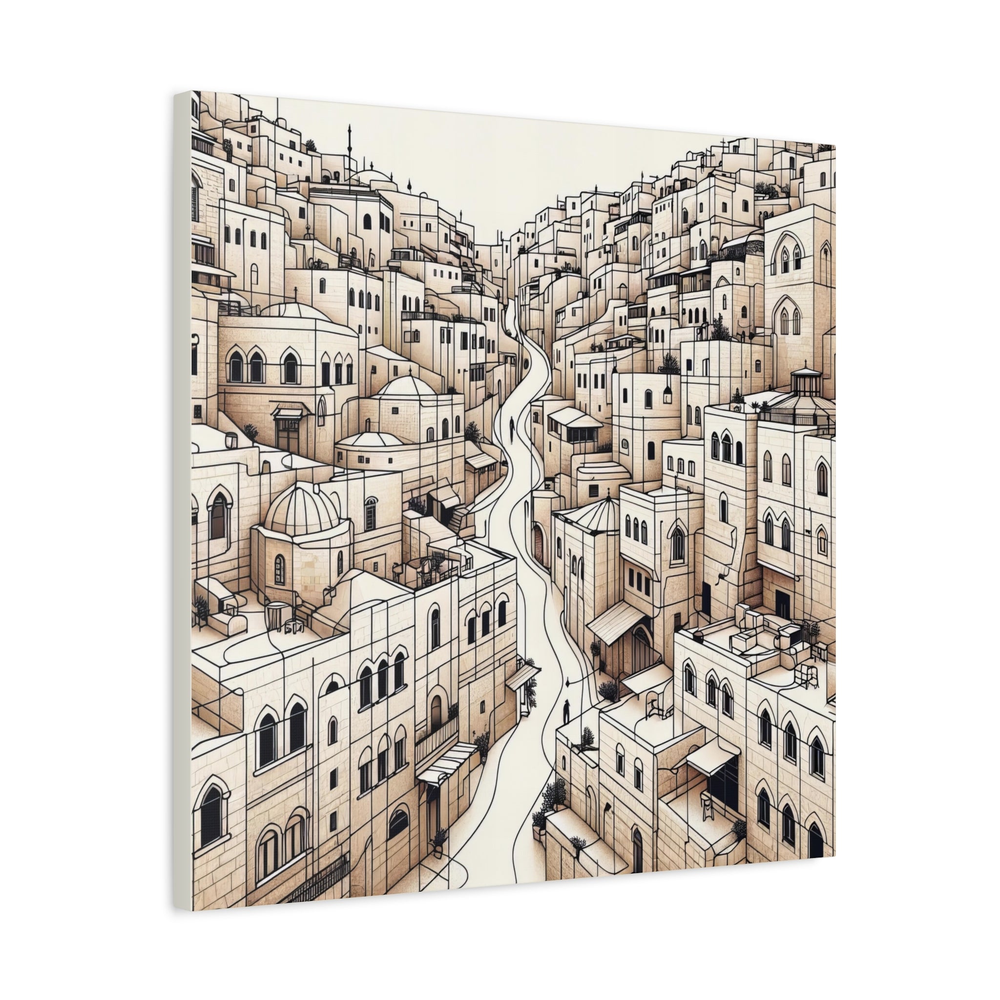 Geometrical Jerusalem Art Canvas