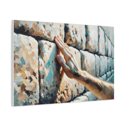 Hand At The Kotel Painting Canvas