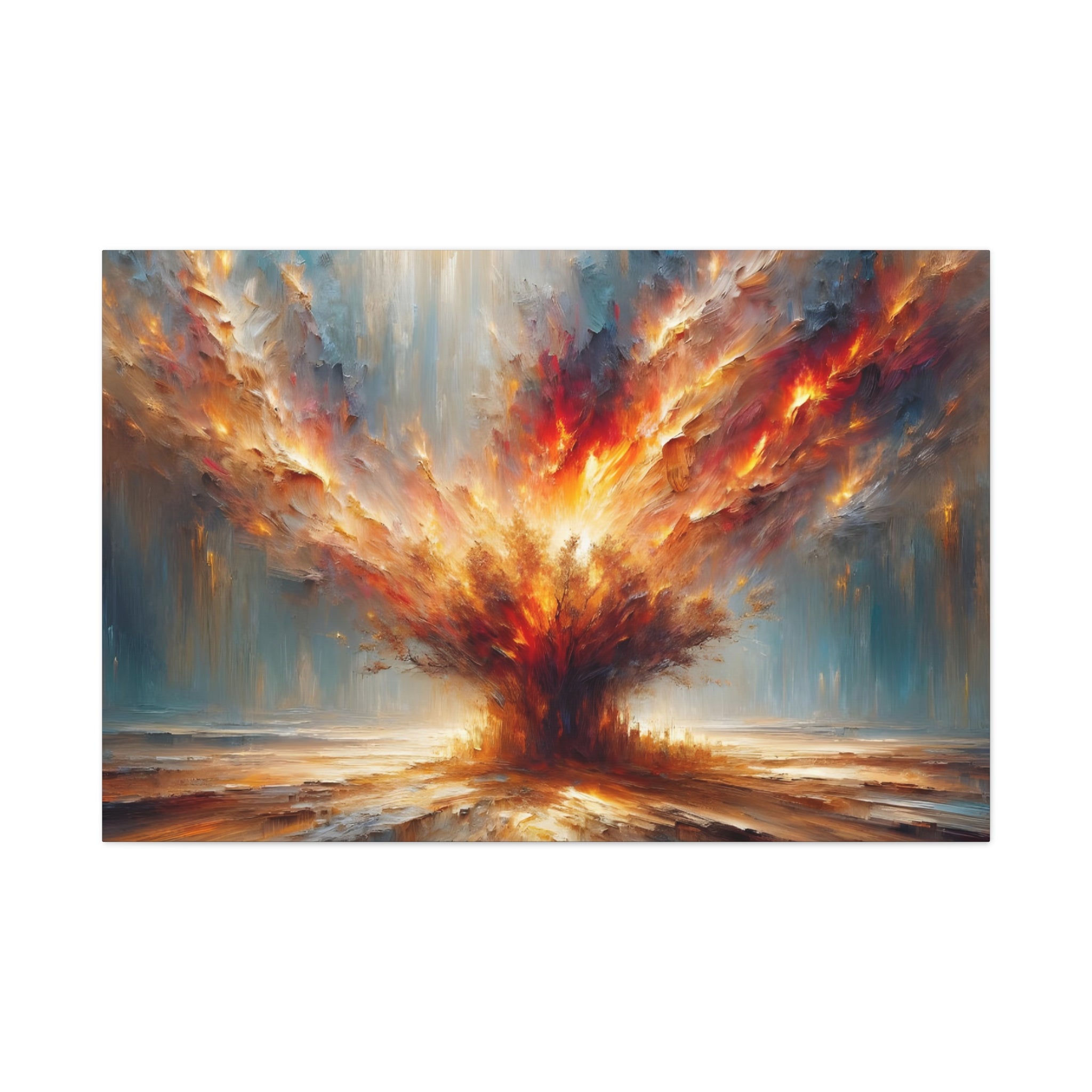 Moses Burning Bush Painting Canvas