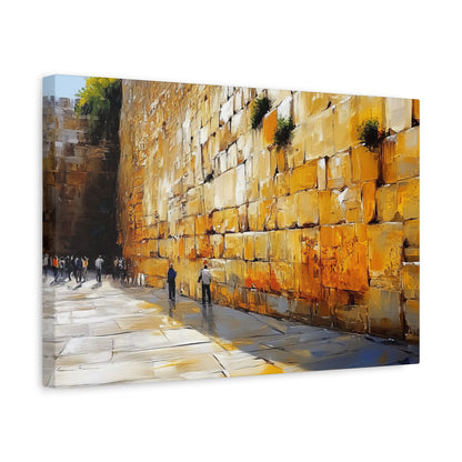 Kotel Painting Canvas, Judaica Wall Art Canvas