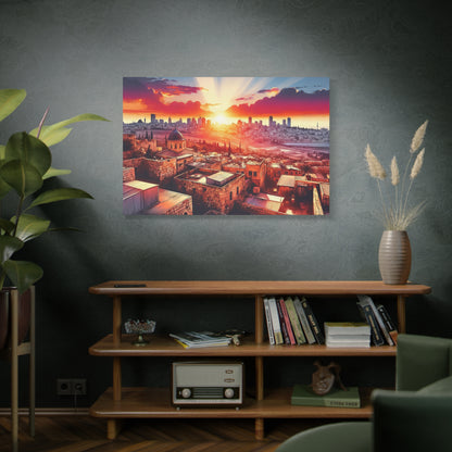 Jerusalem Sunset Painting Canvas