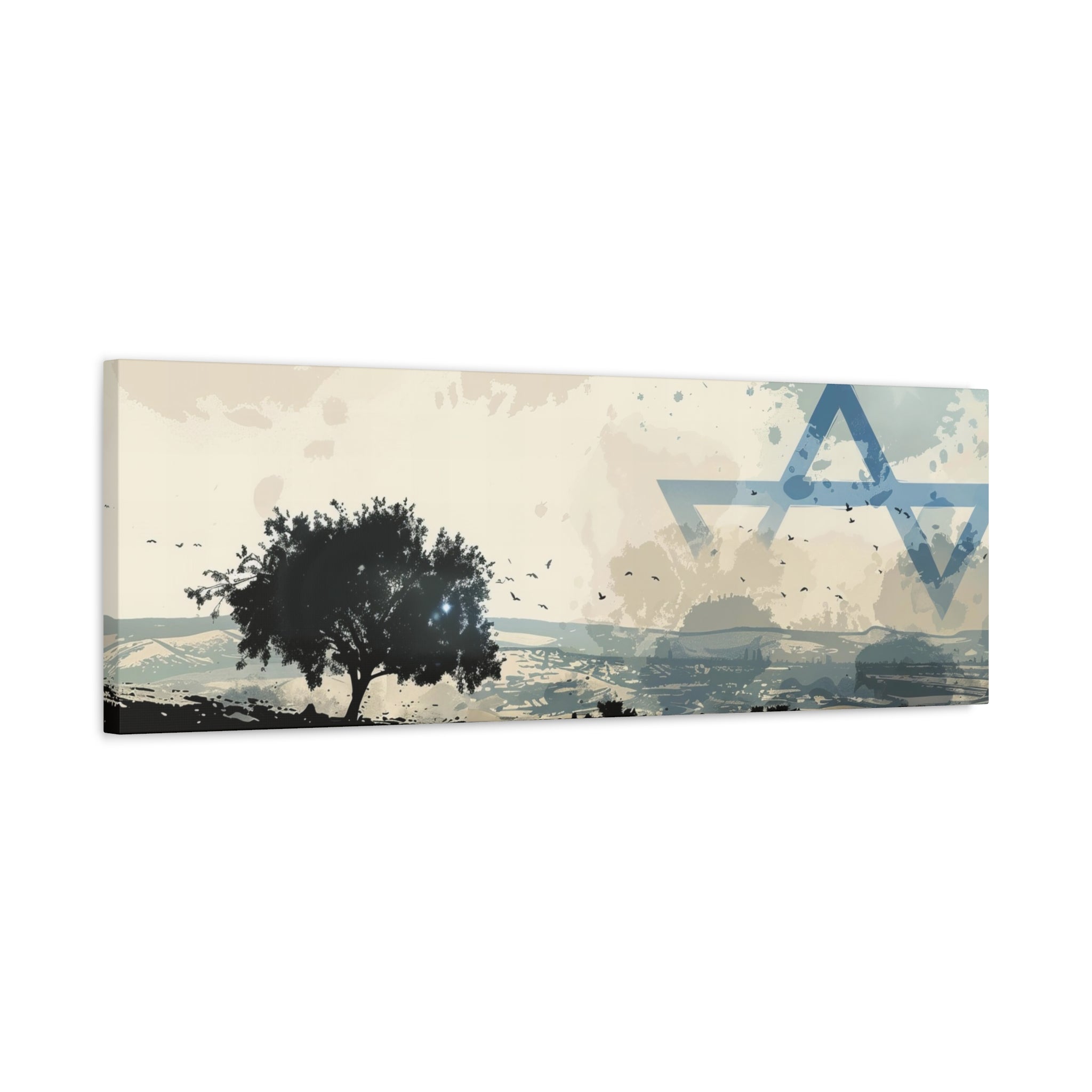 Israel Landscape Painting Panoramic Canvas