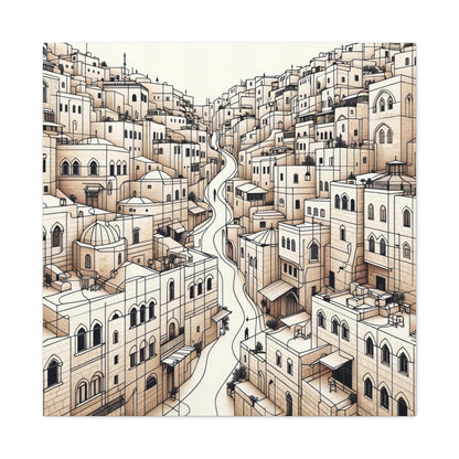 Geometrical Jerusalem Art Canvas