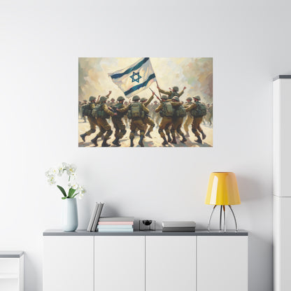 IDF Dancing Painting Canvas