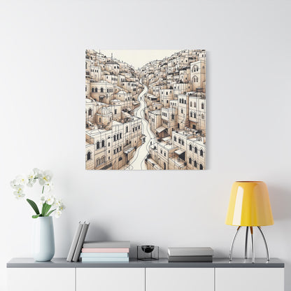 Geometrical Jerusalem Art Canvas