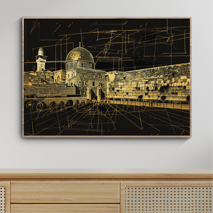 Abstract Jerusalem of Gold