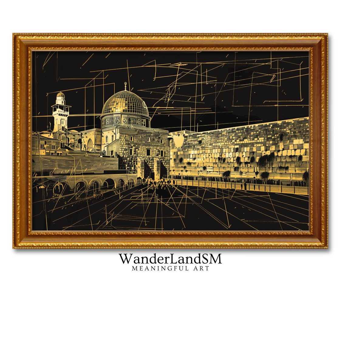 Abstract Jerusalem of Gold