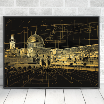 Abstract Jerusalem of Gold