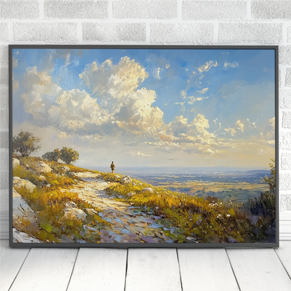 Israel Mountain View Painting Digital Download