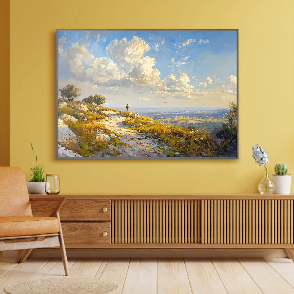 Israel Mountain View Painting Digital Download