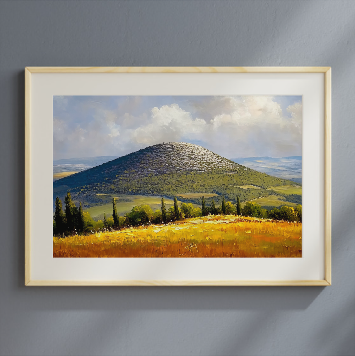 Tabor Mountain Painting Digital Art