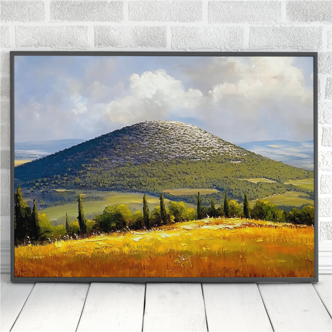 Tabor Mountain Painting Digital Art