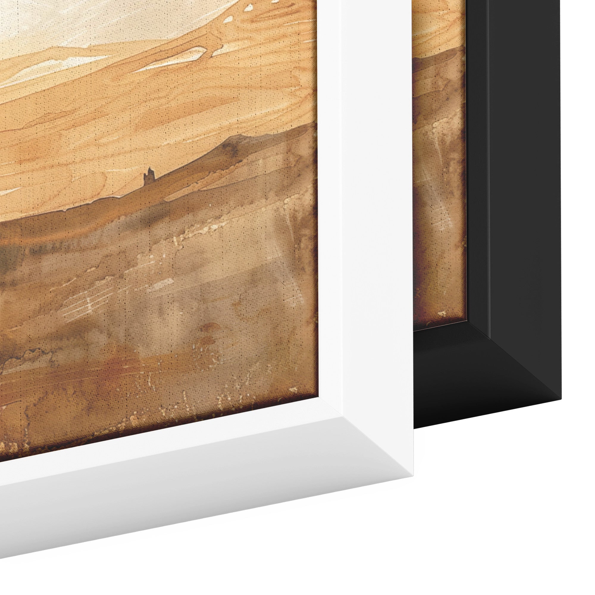 Israel Desert Painting Panoramic Framed Canvas Ready to Hang, Israeli Art Canvas Israel Negev Wall Art Home Decor, Judaica Painting Wall Decor