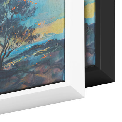 Israel Galilee Painting Panoramic Framed Canvas Ready to Hang, Israeli Art Canvas Israel Wall Art Home Decor, Judaica Painting Wall Decor