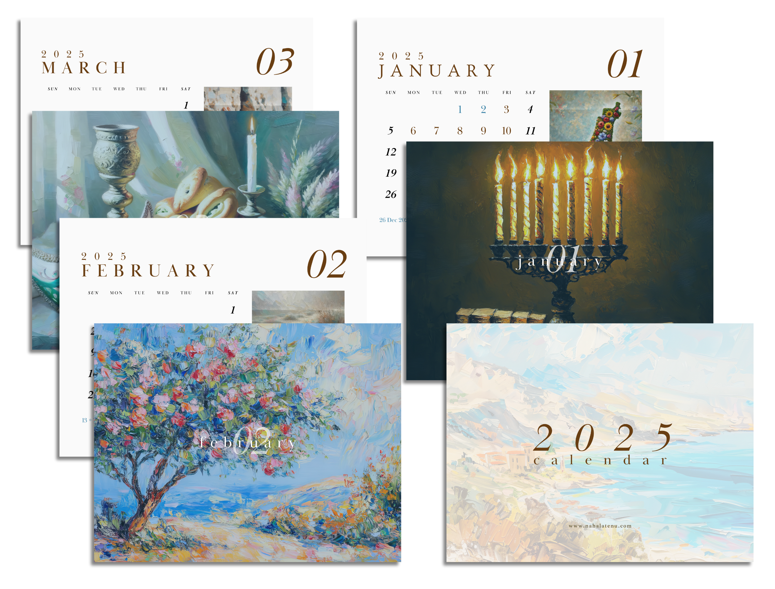 Nahalatenu 2025 Digital Calendar