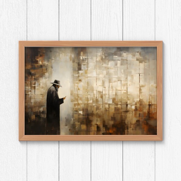 Rabbi Praying At The Kotel Painting Digital Art