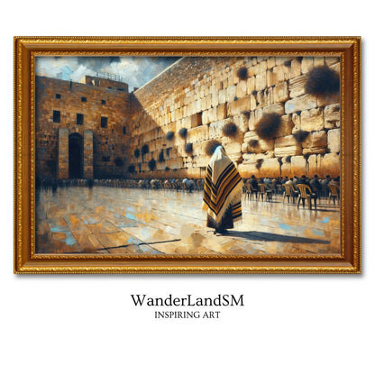 Kotel Prayer Painting Digital Art