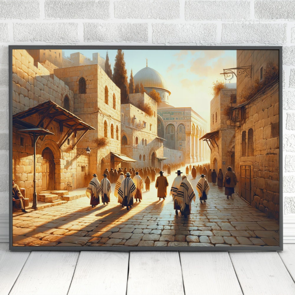 Jerusalem Pilgrimage Painting Digital Art