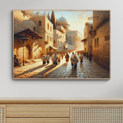 Jerusalem Pilgrimage Painting Digital Art