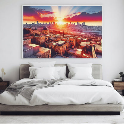 Jerusalem Dawn Painting Digital Art