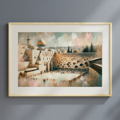 Vintage Kotel Painting Digital Art