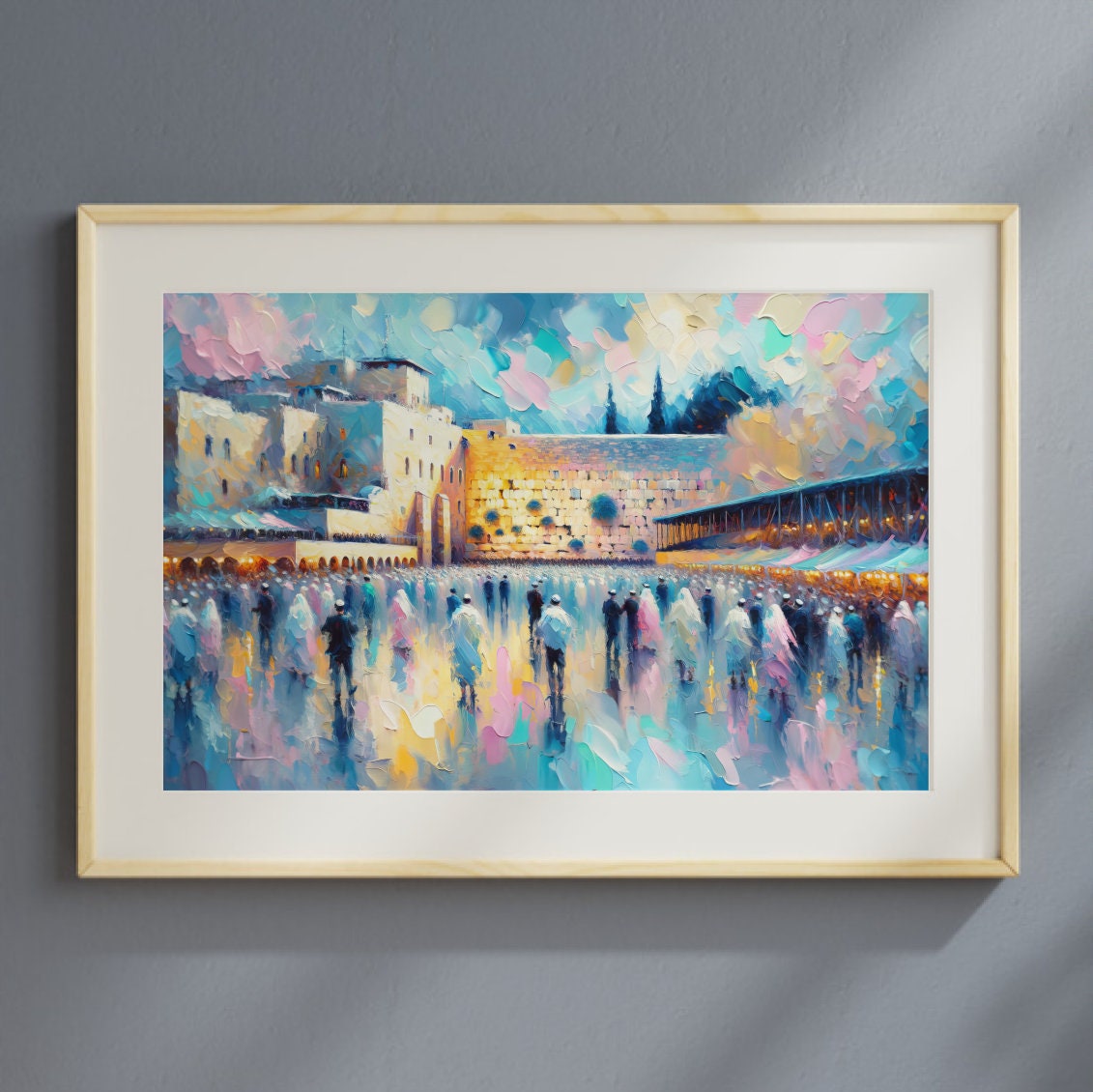 Kotel Pastel Painting Digital Art