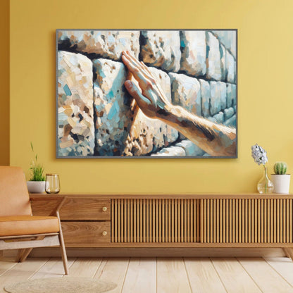 Hand Touches The Kotel Painting Digital Art