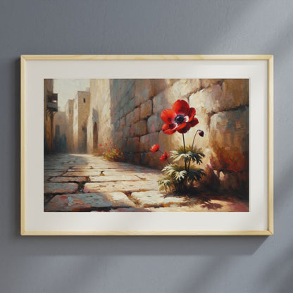 Lone Kalanit Jerusalem Painting Digital Art