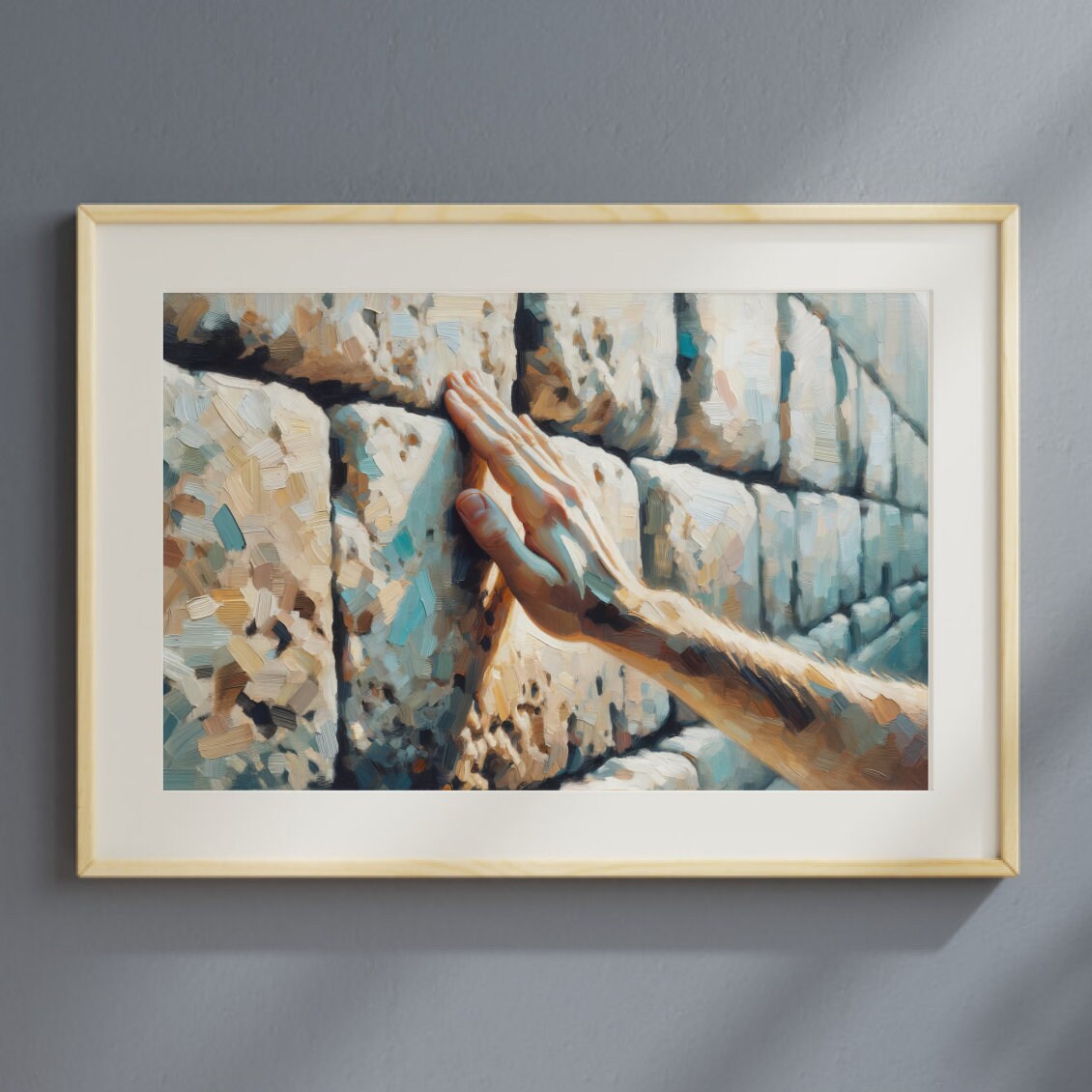 Hand Touches The Kotel Painting Digital Art