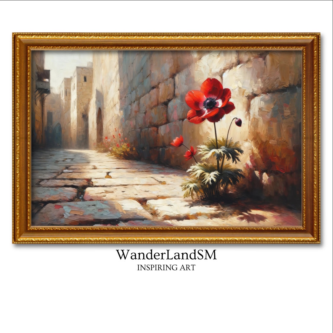 Lone Kalanit Jerusalem Painting Digital Art