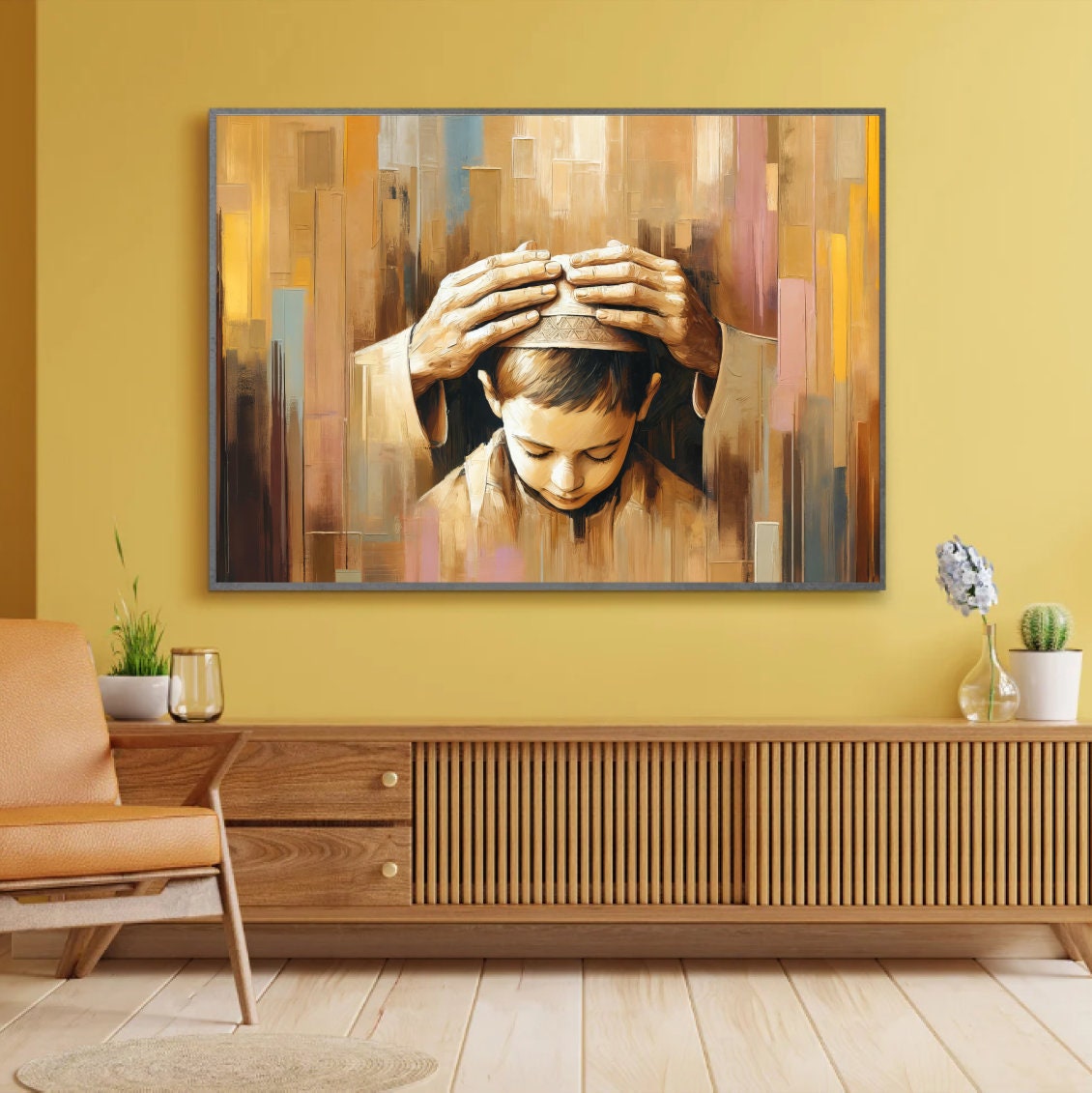 Abstract Child Blessing Painting Digital Art