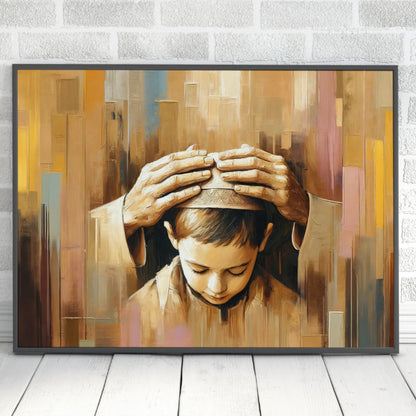 Abstract Child Blessing Painting Digital Art